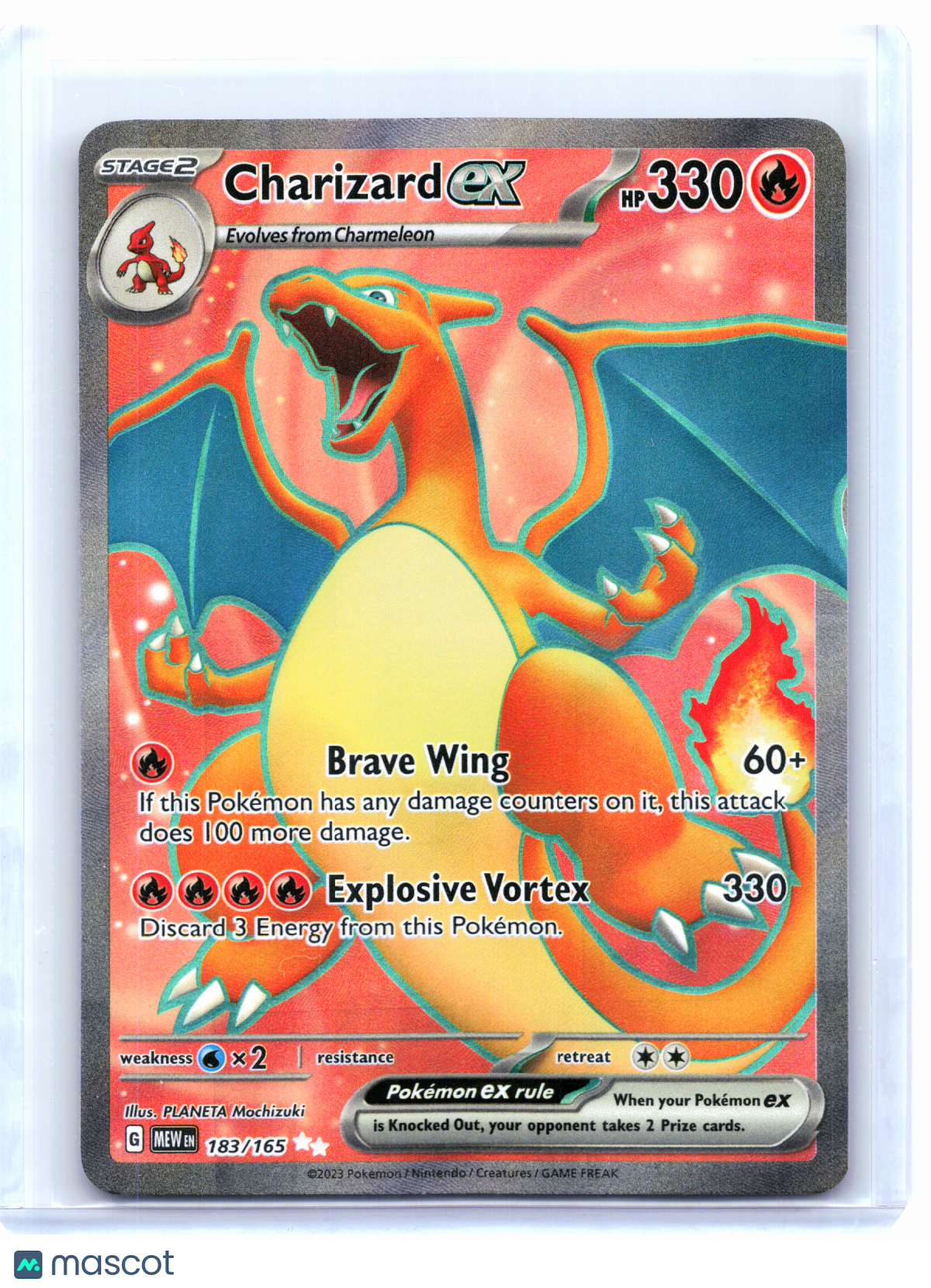 2023 Pokemon—Charizard ex #183 Scarlet & Violet 151—Ultra Rare Holo [LP]