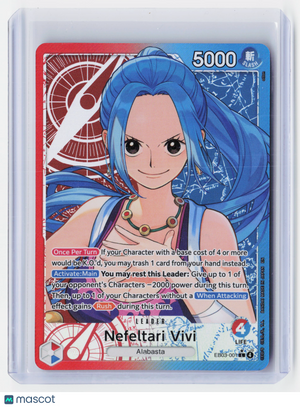 2026 One Piece Card Game—Nefeltari Vivi (Alternate Art) #EB03-001—Leader Holo