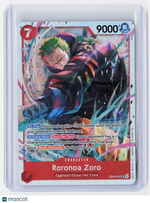 2026 One Piece CG—Roronoa Zoro #EB04-007 Adventure on Kami's Island—SR Foil