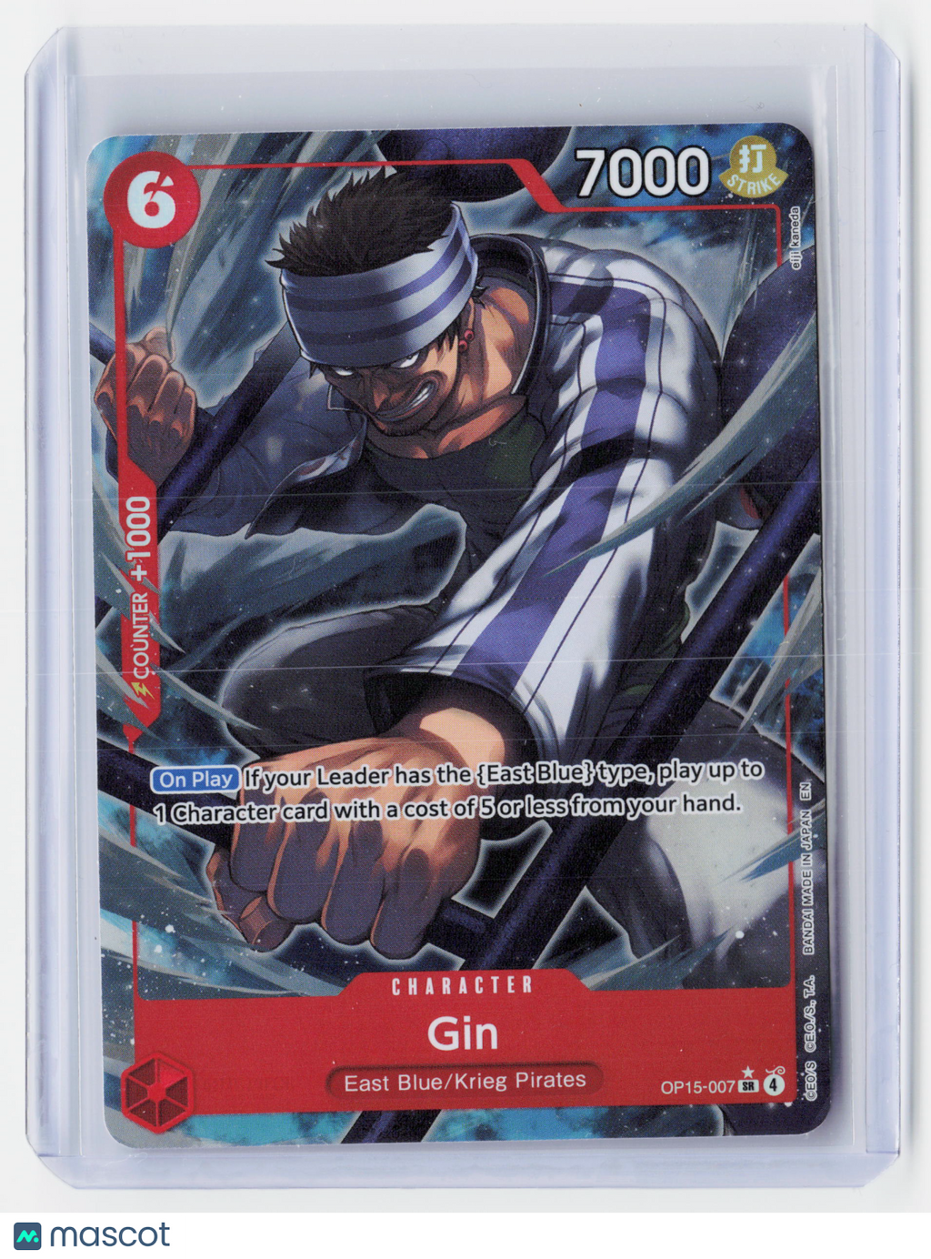 2026 One Piece CG—Gin (Alt Art) #OP15-007 Adventure on Kami's Island—SR Holo