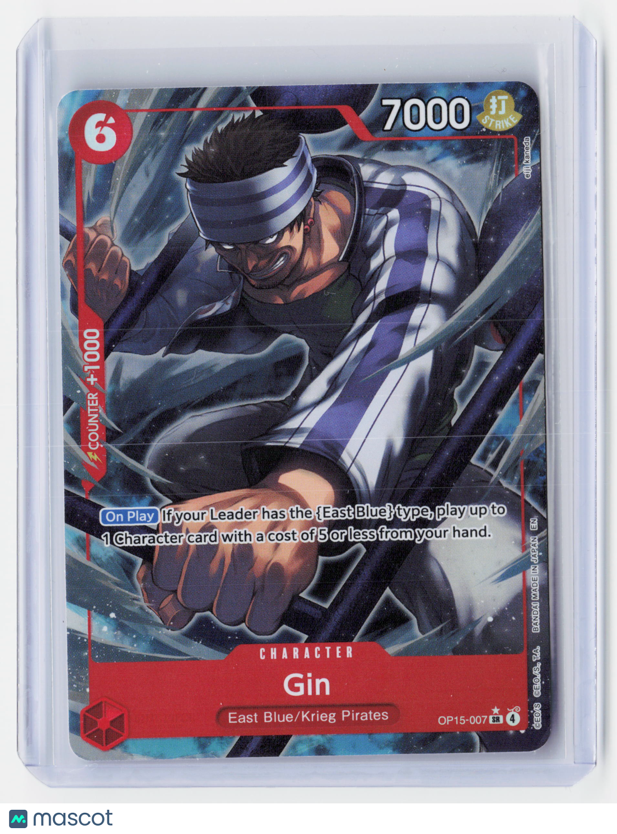 2026 One Piece CG—Gin (Alt Art) #OP15-007 Adventure on Kami's Island—SR Holo