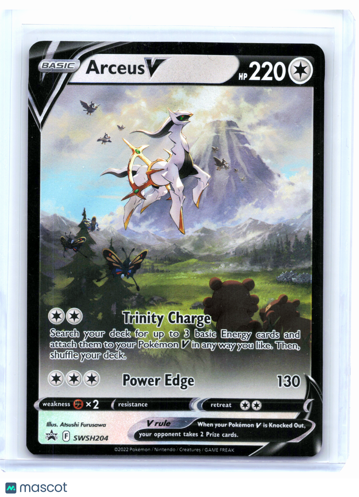 2022 Pokemon—Arceus V #SWSH204 Sword & Shield Promo Cards—Black Star Promo Holo
