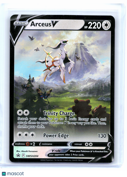 2022 Pokemon—Arceus V #SWSH204 Sword & Shield Promo Cards—Black Star Promo Holo