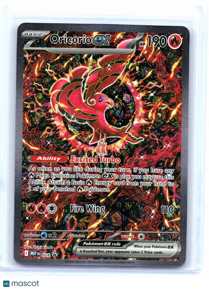 2025 Pokemon—Oricorio ex #024 Mega Evolution Promo—Black Star Promo Holo