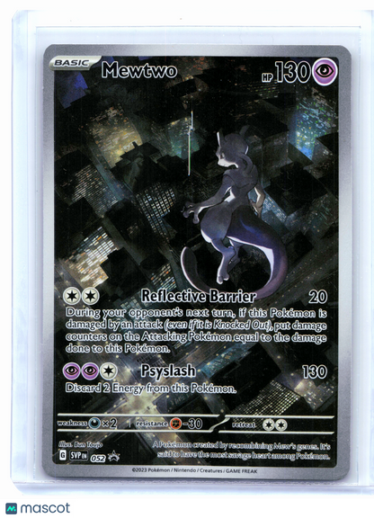 2023 Pokemon—Mewtwo #052 Scarlet & Violet Promo Cards—Black Star Promo Holo
