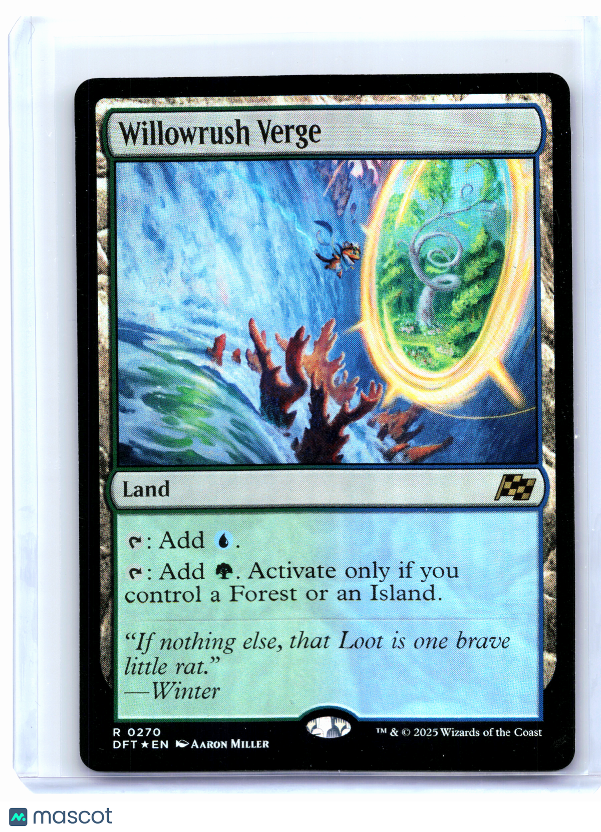2025 Magic: The Gathering—Willowrush Verge #270 Aetherdrift—Rare Foil