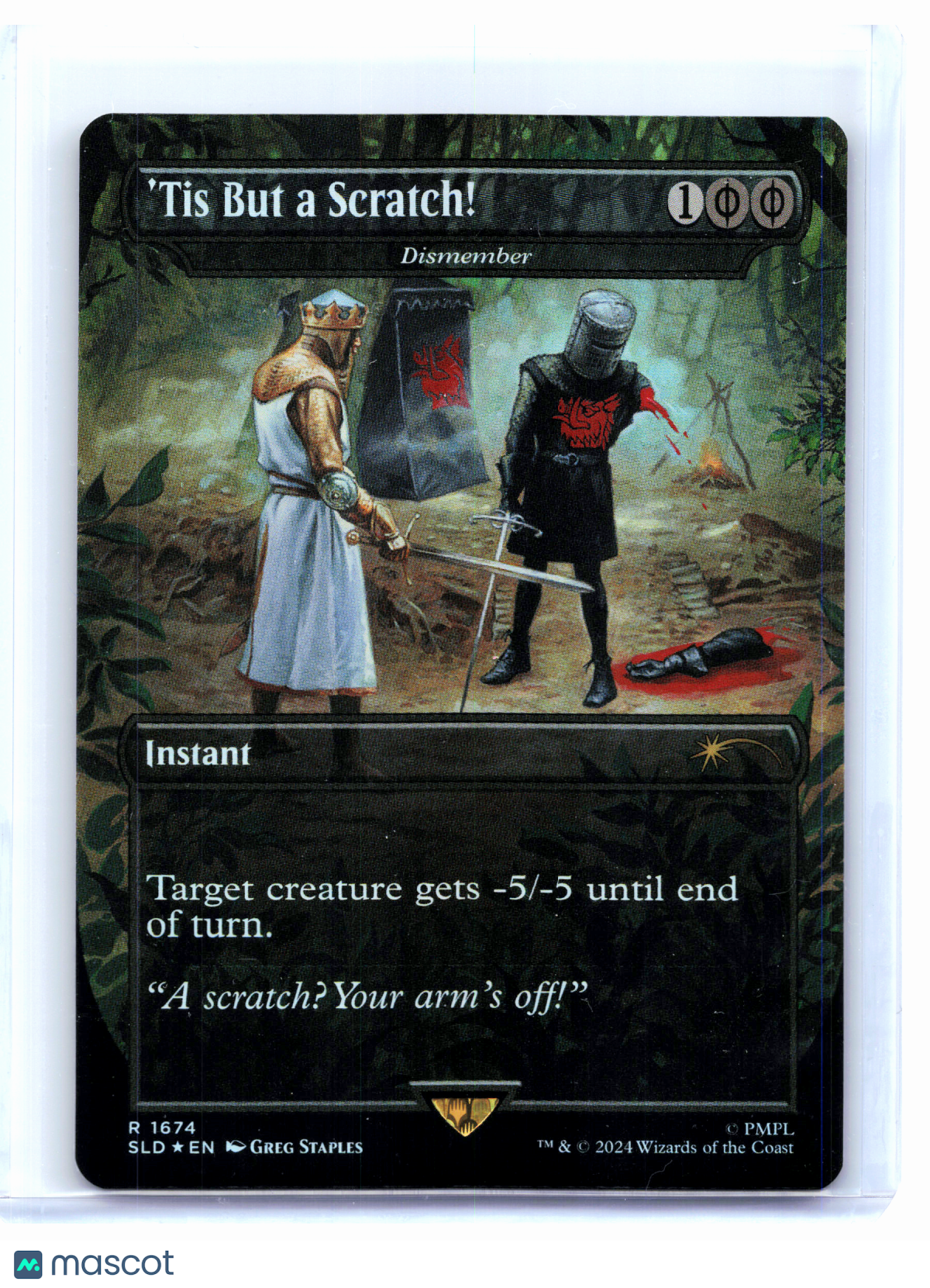 2024 Magic: TG—'Tis But a Scratch! - Dismember #1674 Secret Lair Drop—Rare Foil