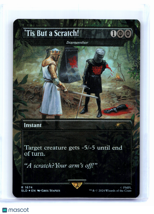 2024 Magic: TG—'Tis But a Scratch! - Dismember #1674 Secret Lair Drop—Rare Foil
