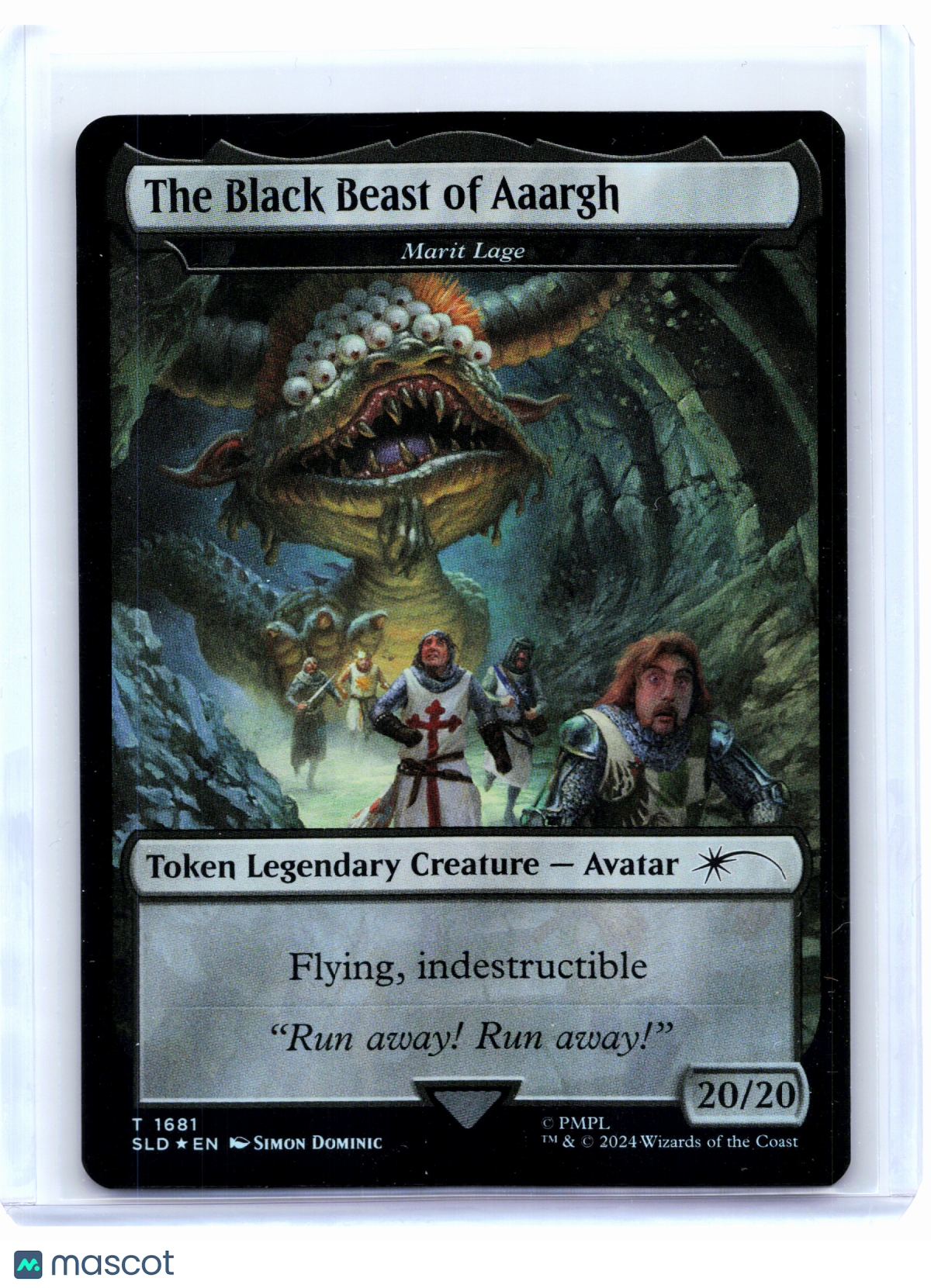 2024 Magic: TG—The Black Beast of Aaargh #1681 Secret Lair Drop—Token Foil