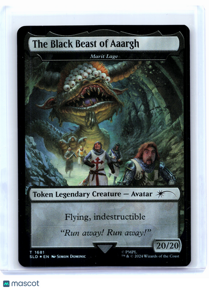 2024 Magic: TG—The Black Beast of Aaargh #1681 Secret Lair Drop—Token Foil