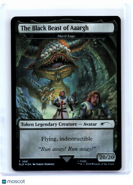 2024 Magic: TG—The Black Beast of Aaargh #1681 Secret Lair Drop—Token Foil