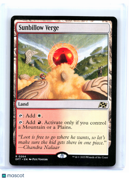 2025 Magic: The Gathering—Sunbillow Verge #0264 Aetherdrift—Rare Nonfoil