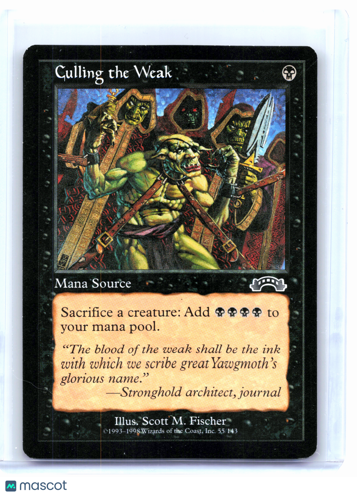 1998 Magic: The Gathering—Culling the Weak #55 Exodus—Common Nonfoil