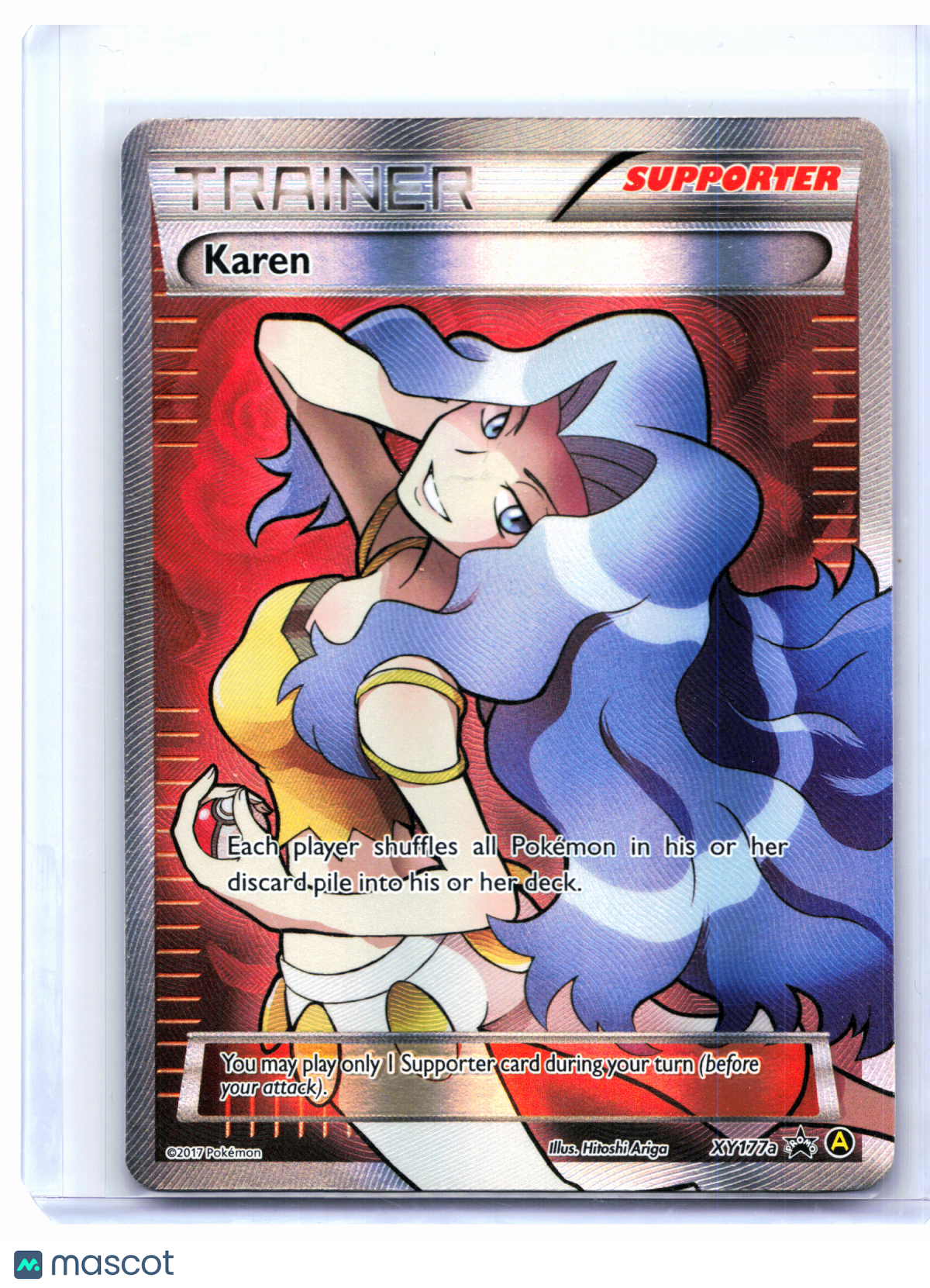 2017 Pokemon—Karen #XY177a Alternate Art Promos—Black Star Promo Holo [MP]