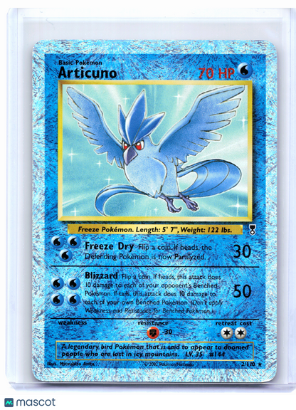 2002 Pokemon—Articuno #2/110 Legendary Collection—Holo Rare Reverse Holo [HP]