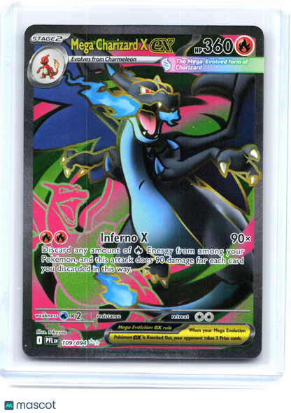 2025 Pokemon—Mega Charizard X ex #109/94 Phantasmal Flames—Ultra Rare Holo