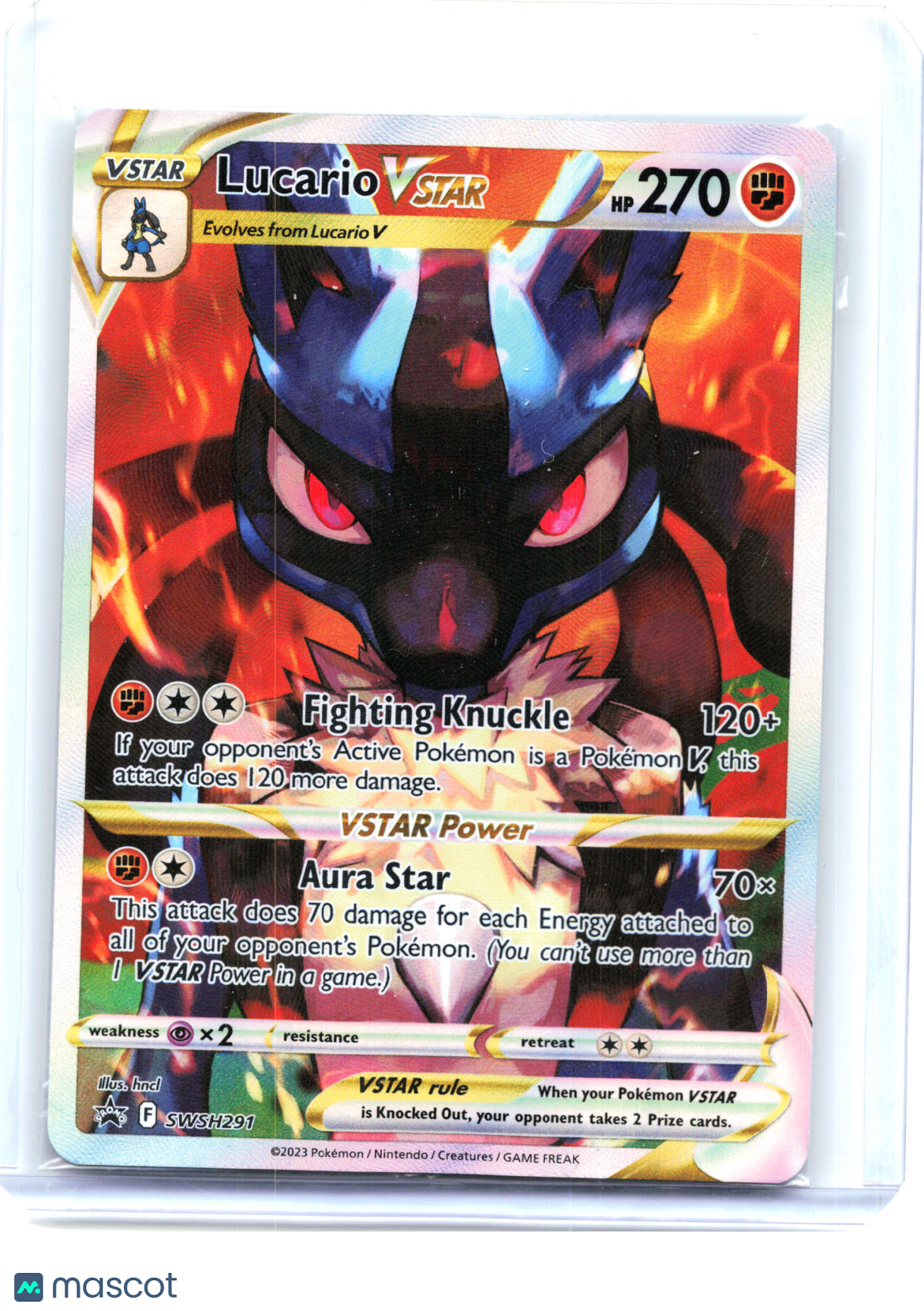 2023 Lucario VSTAR #SWSH291 Sword & Shield Promo Cards—Black Star Promo (Sealed)