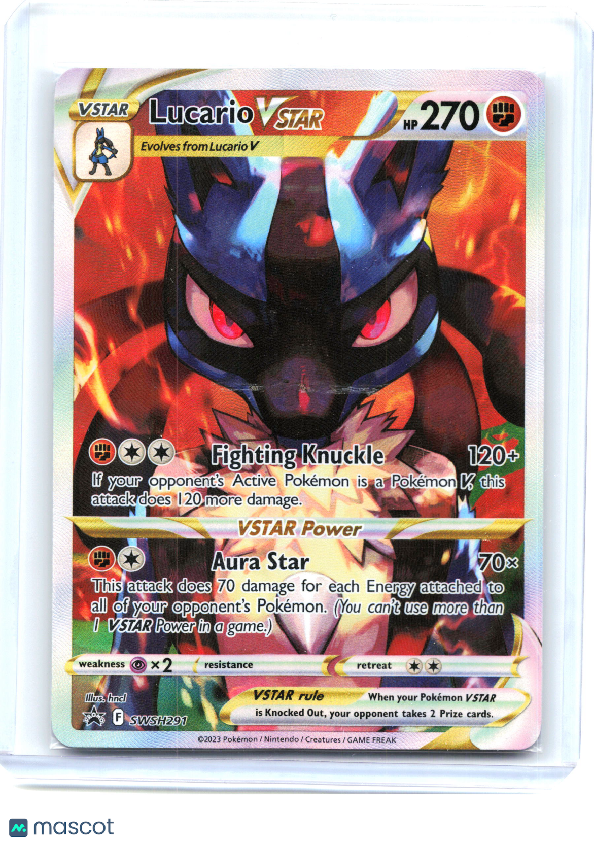 2023 Lucario VSTAR #SWSH291 Sword & Shield Promo Cards—Black Star Promo (Sealed)