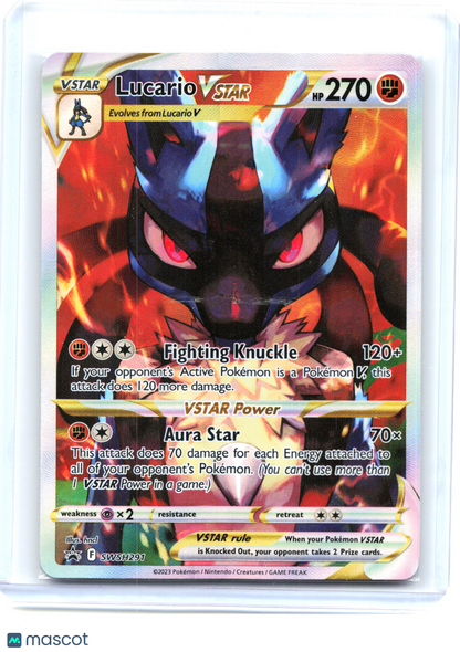 2023 Lucario VSTAR #SWSH291 Sword & Shield Promo Cards—Black Star Promo (Sealed)