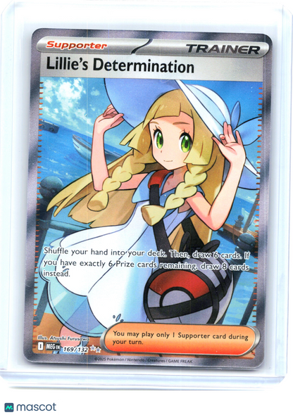 2025 Pokemon—Lillie's Determination #169/132 Mega Evolution—Ultra Rare Holo