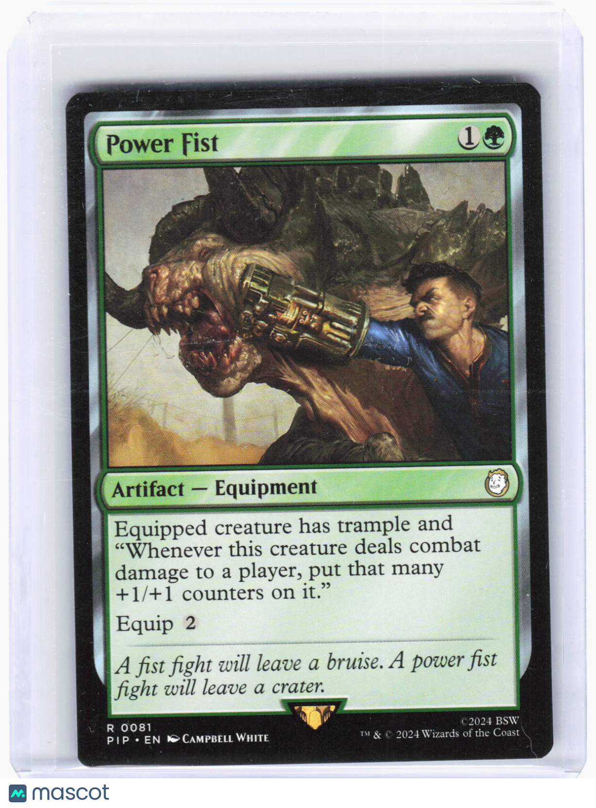 2024 Magic: The Gathering—Power Fist #81 Universes Beyond: Fallout—Rare Non-Foil