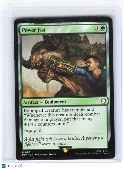 2024 Magic: The Gathering—Power Fist #81 Universes Beyond: Fallout—Rare Non-Foil