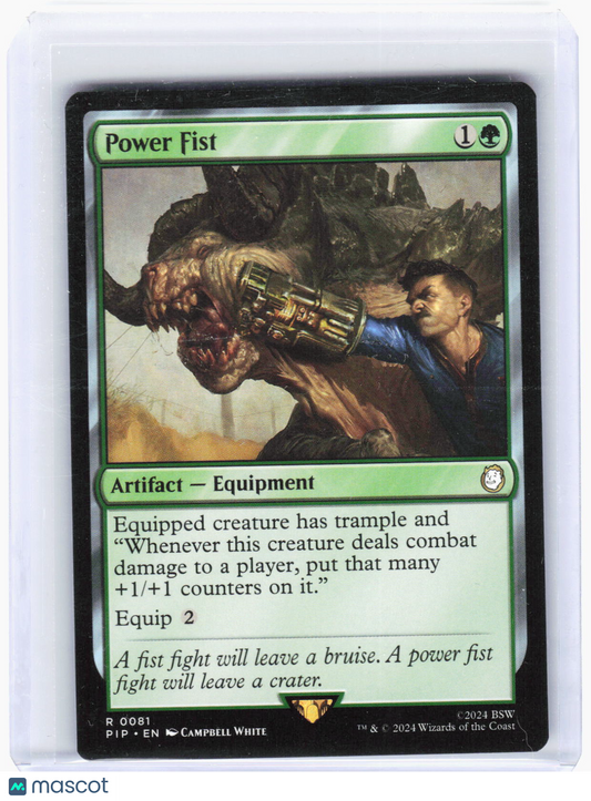 2024 Magic: The Gathering—Power Fist #81 Universes Beyond: Fallout—Rare Non-Foil