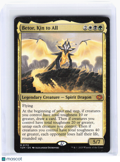 2025 Magic: The Gathering—Betor, Kin to All #172 (TDM)—Mythic Non-Foil