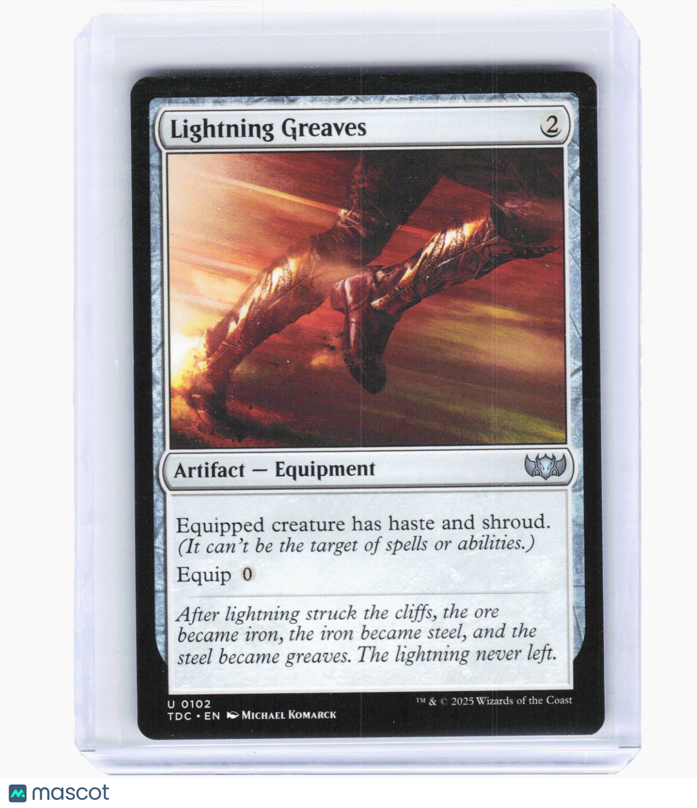 2025 Magic: The Gathering—Lightning Greaves #102 (TDC)—Uncommon Non-Foil
