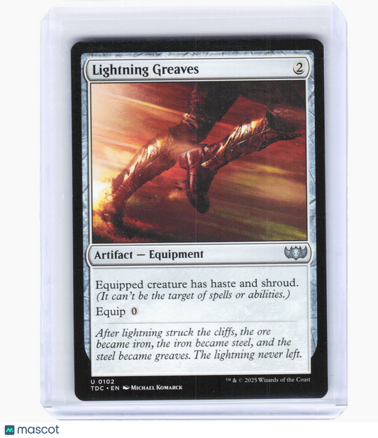 2025 Magic: The Gathering—Lightning Greaves #102 (TDC)—Uncommon Non-Foil