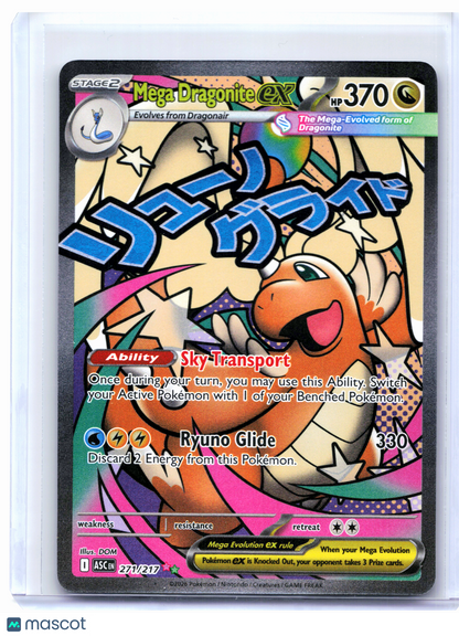 2026 Pokemon—Mega Dragonite ex #271/217 Ascended Heroes—Mega Attack Rare Holo
