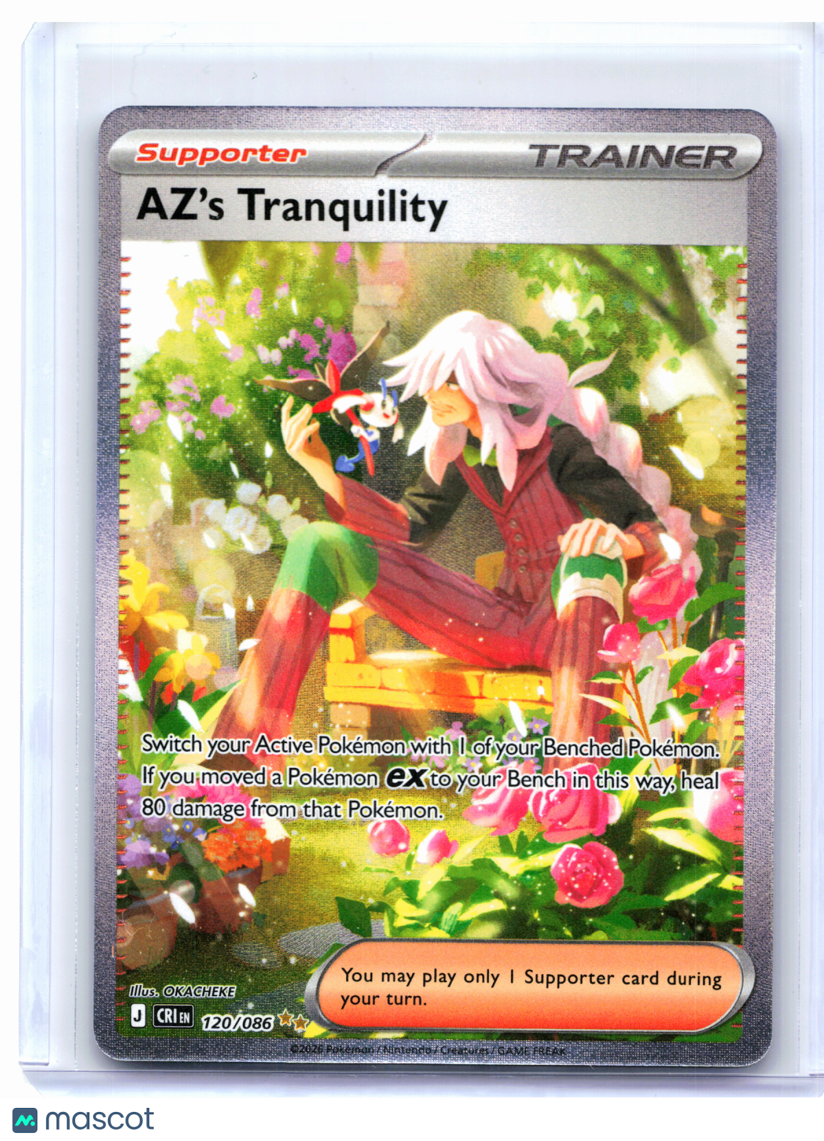 2026 Pokemon—AZ's Tranquility #120/086 Chaos Rising—Special Illustration Rare
