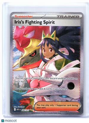 2026 Pokemon—Iris's Fighting Spirit #292/217 Ascended Heroes—SIR Holo