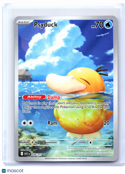 2026 Pokemon—Psyduck #226/217 Ascended Heroes—Illustration Rare Holo