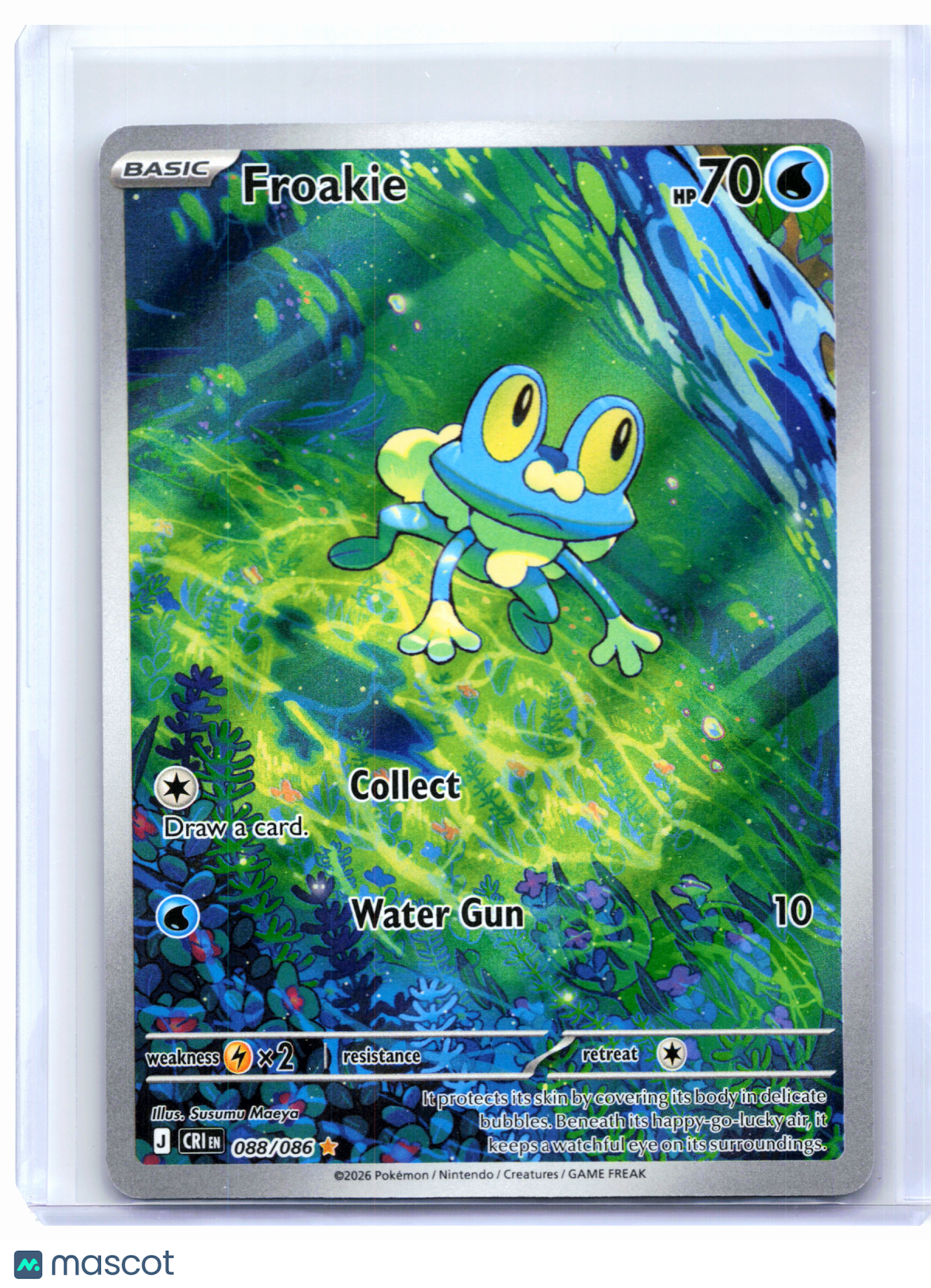 2026 Pokemon—Froakie #088/086 Chaos Rising—Illustration Rare Holo