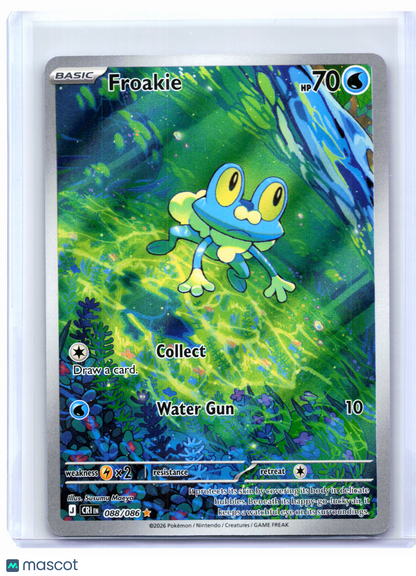 2026 Pokemon—Froakie #088/086 Chaos Rising—Illustration Rare Holo