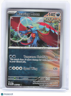 2025 Pokemon—Roaring Moon #65 Prismatic Evolution—Rare Holo [Master Ball]