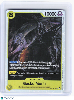 2026 One Piece TCG—Gecko Moria #OP14-104 The Azure Sea's Seven—Super Rare Foil