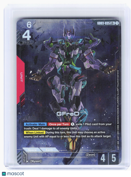 2023 Gundam Card Game—GFreD #GD03-035 Steel Requiem—Legendary Rare + Foil