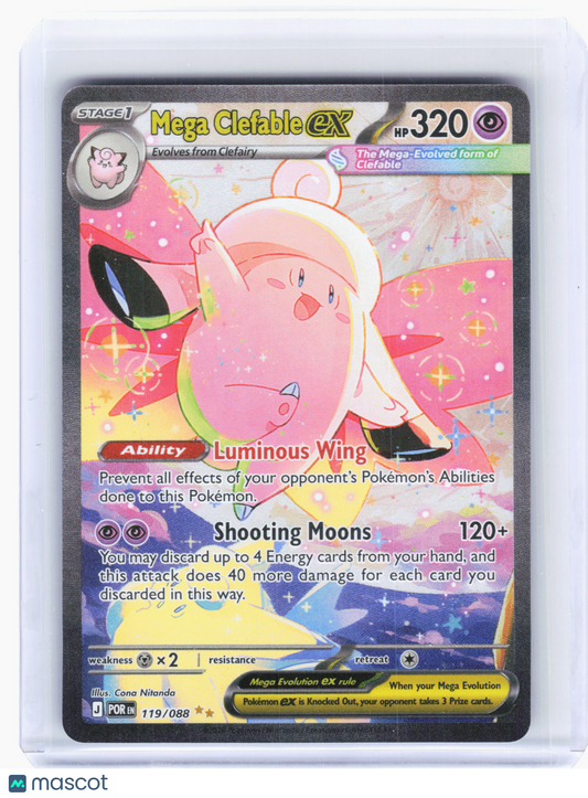 2026 Pokemon—Mega Clefable ex #119 Perfect Order—Special Illustration Rare Holo