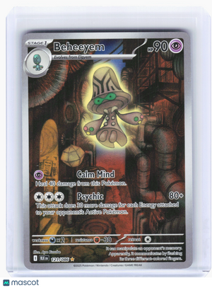 2025 Pokemon—Beheeyem #121 Black Bolt—Illustration Rare Holo