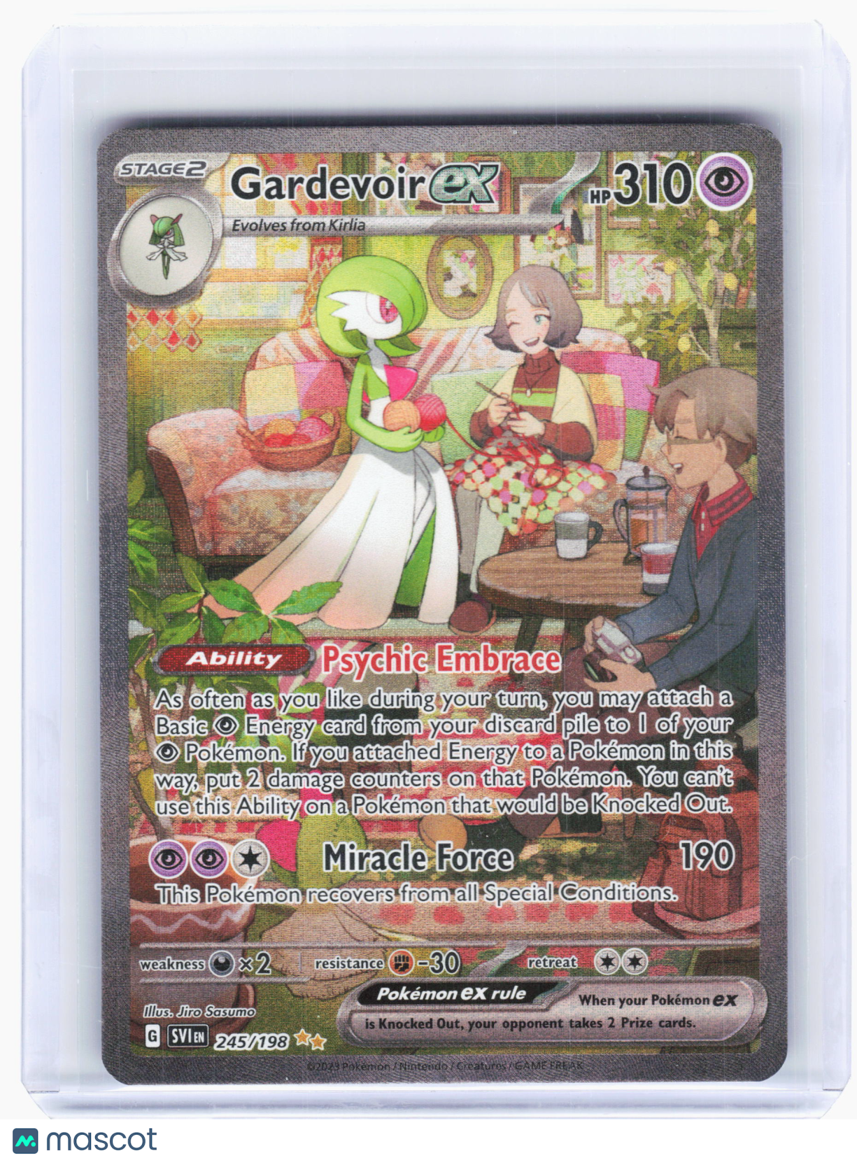 2023 Pokemon—Gardevoir ex #245 Scarlet & Violet Base Set—SIR Holo [LP]