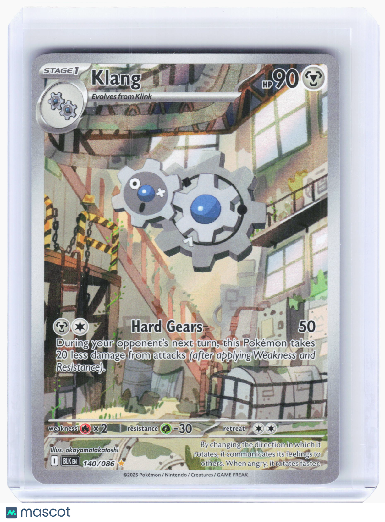 2025 Pokemon—Klang #140 Black Bolt—Illustration Rare Holo [Lightly Played]