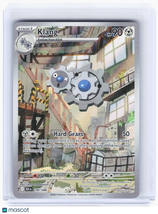 2025 Pokemon—Klang #140 Black Bolt—Illustration Rare Holo [Lightly Played]