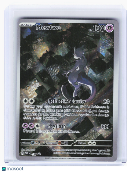 2023 Pokemon—Mewtwo #052 Scarlet & Violet—Black Star Promo Holo [Lightly Played]