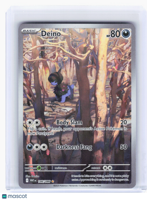 2025 Pokemon—Deino #146 White Flare—Illustration Rare Holo
