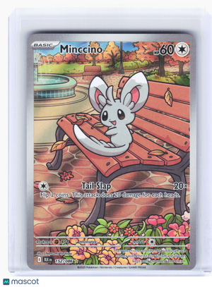 2025 Pokemon—Minccino #152 Black Bolt—Illustration Rare Holo