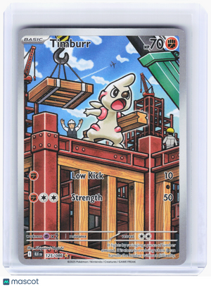 2025 Pokemon—Timburr #125 Black Bolt—Illustration Rare Holo