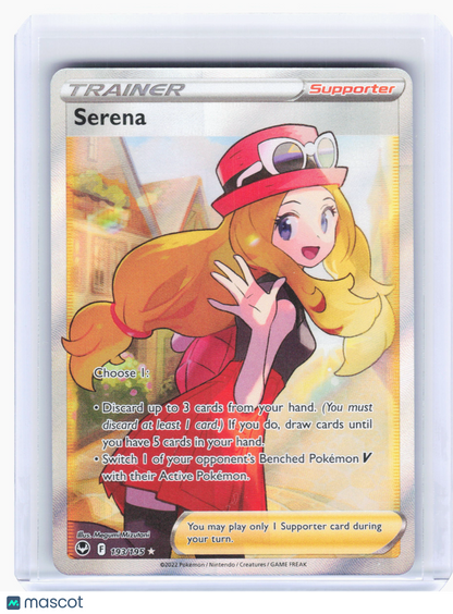 2022 Pokemon—Serena #193 Silver Tempest—Ultra Rare Holo