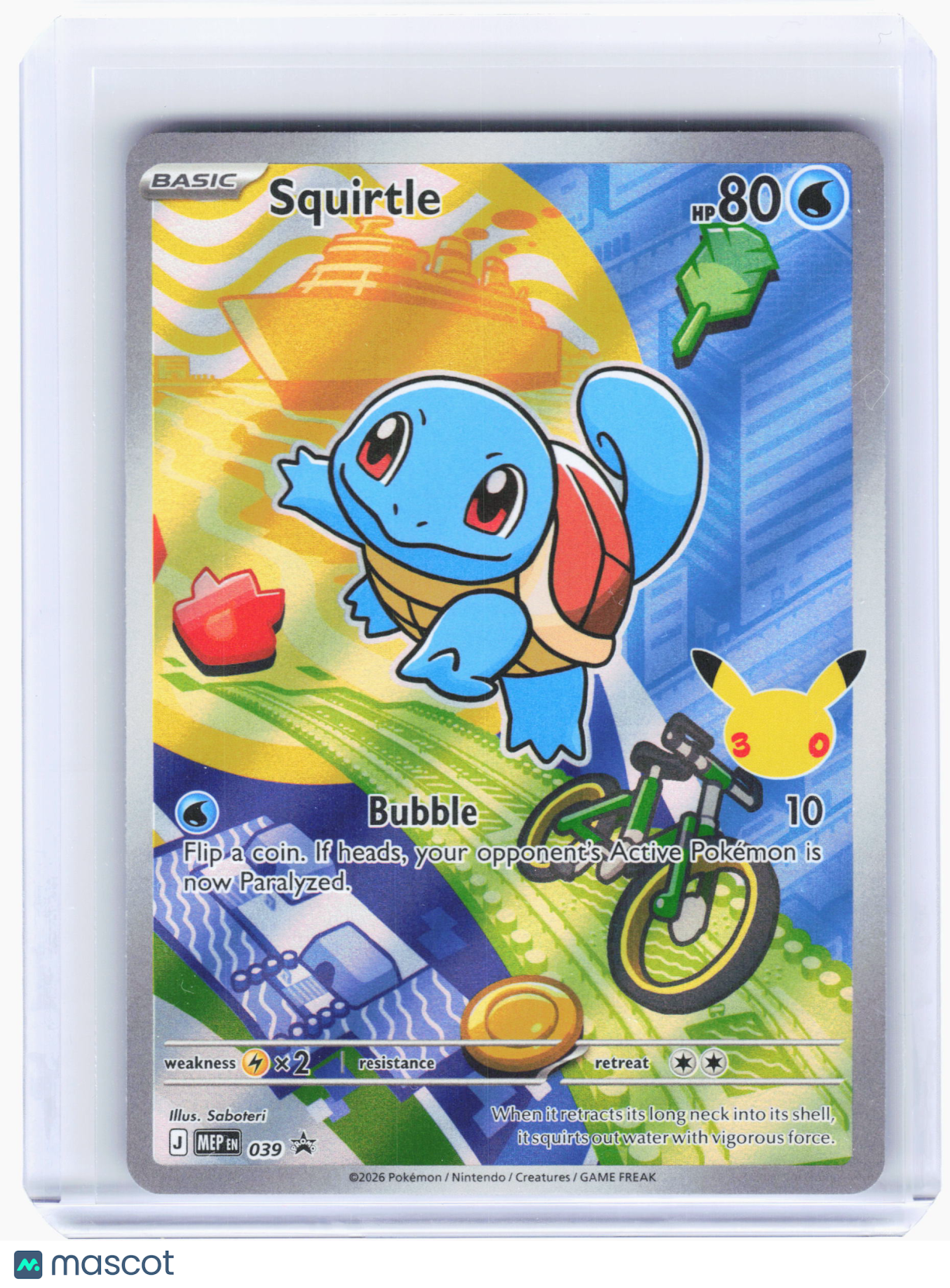 2026 Pokemon—Squirtle #039 Mega Evolution Promo—Black Star Promo Holo